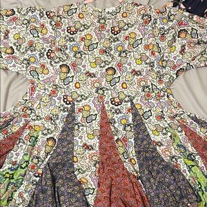 RHODE Multicolor Floral Maxi Dress